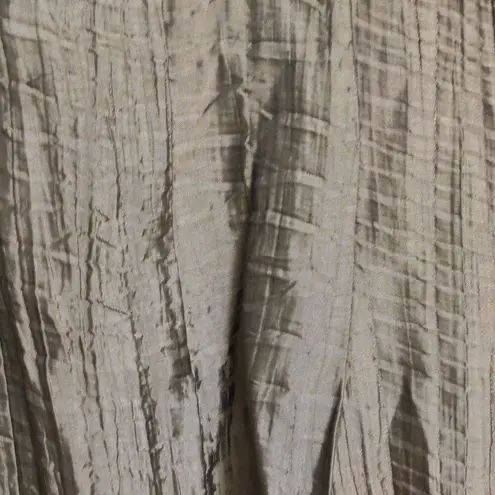 Kay Unger New York Bronze Sleeveless Midi A Line Dress Textured Fabric Size 6