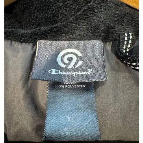 C9 Champion c9 by Champion Puffer Vest Silver Gray Quilted Full Zip Pockets Women's Size XL