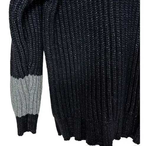 James Perse Los Angeles Women's Black Chunky Wool Blend Sweater Armband Size 3