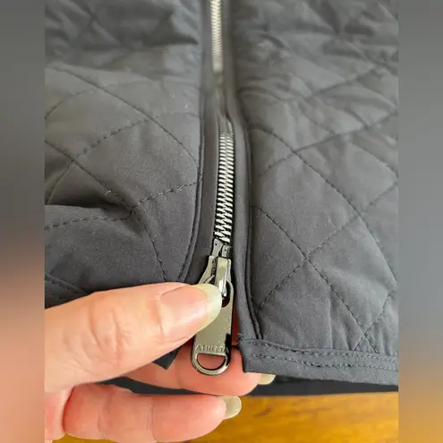 Athleta Apres Ski Skirt Women's 0 Black Quilted Zipper Front Pockets