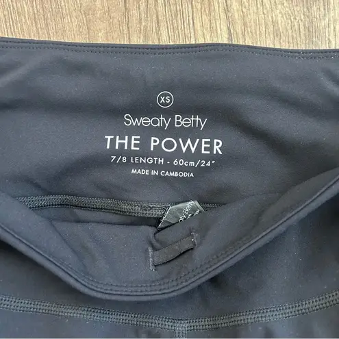 Sweaty Betty Black Power 7/8 Workout Leggings XS