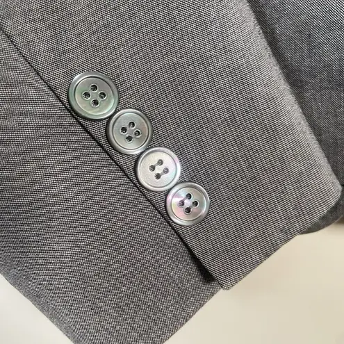 J Crew Schoolboy Blazer Women’s Size 8 Gray Office Preppy Career Business Vtg