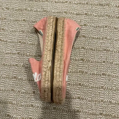 Soludos Ciao Bella Dusty Pink & Woven Smoking Slippers Espadrilles | Size 6