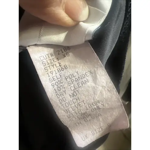 Tadashi Shoji Tadashi Vintage Velvet Bell Sleeve Size XS Laser Cut Sleeve Wrap Front Asymmetry