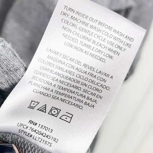 C. Wonder Time to Wine Down Embroidered Grey Pullover Sweatshirt Women's Size XL