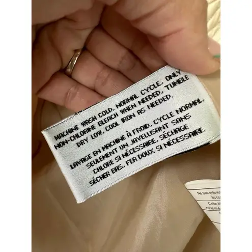 via spiga Zig Zag Quilted Detachable Hood Mid Length Jacket Side Pockets S