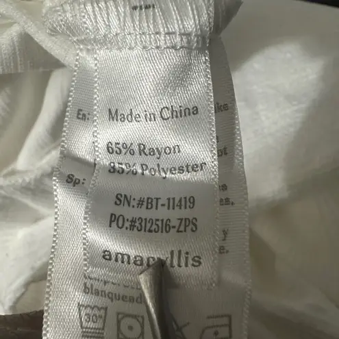 White Wide Leg Lounge Pants Drawstring Waist Coastal Minimalist Beachy 3XL Size undefined