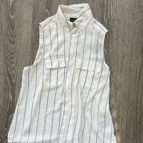 Who What Wear  Button-Down Tank Blouse | Size S