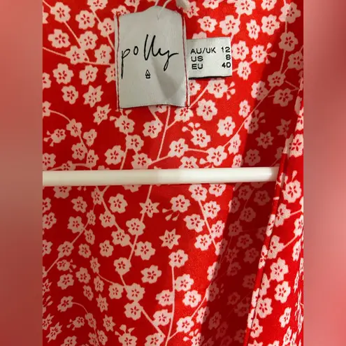 Princess Polly NWT  Virgo Tie Front Romper‎ Red size 8 - Image 3