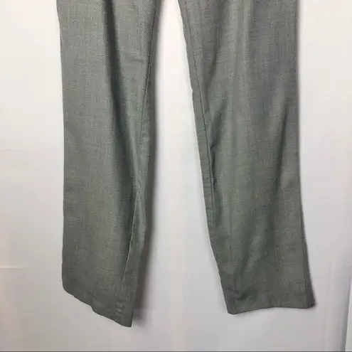 St. John Collection Gray Tweed Hook Closure Dress Pants 8