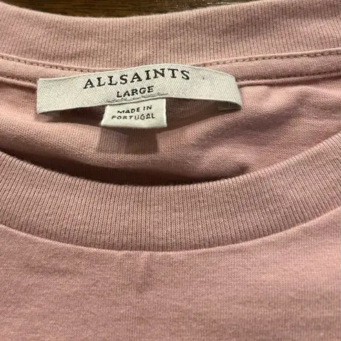 All Saints Revolve Cotton Coni Tank Top in Morning Mauve Size Large NEW 175.00