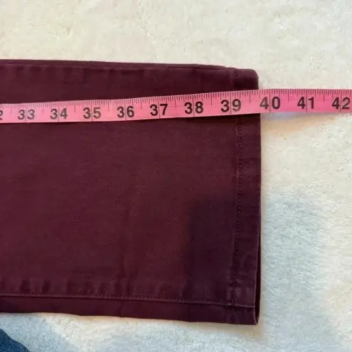 Soft Surroundings  The Ultimate Pullon Relaxed Straight Jeans Size M Purp…