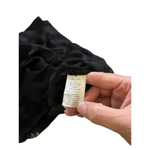 Burning Torch Anthropologie Black Midi Skirt Size Small Black