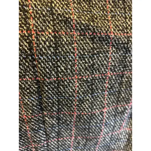 Heartloom Women's Gray Pink Plaid Double-Breasted Blazer M