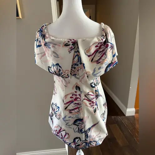Badgley Mischka ⚜️ 3/$25 ⚜️ BELLE Floral Off-Shoulder Dress, size 6.