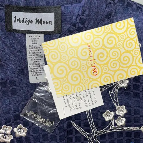 Indigo Moon NWT Sz L Navy Blue