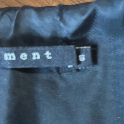 Black Cropped Blazer with Dramatic Collar Size 6