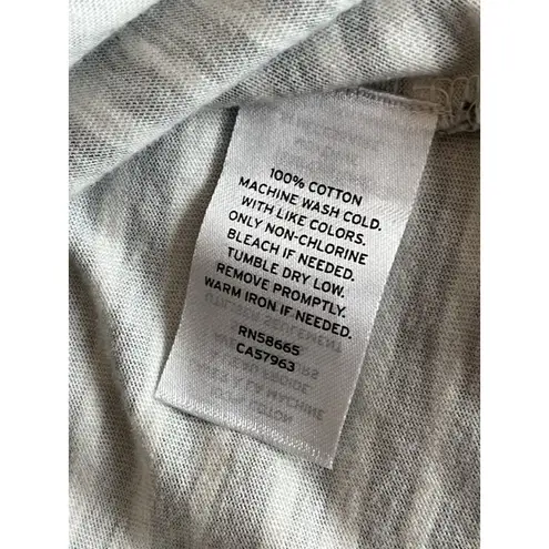 T&B T Shirt Womens Size XL Green White Striped Ribbed Collar Short Sleeve Blouse