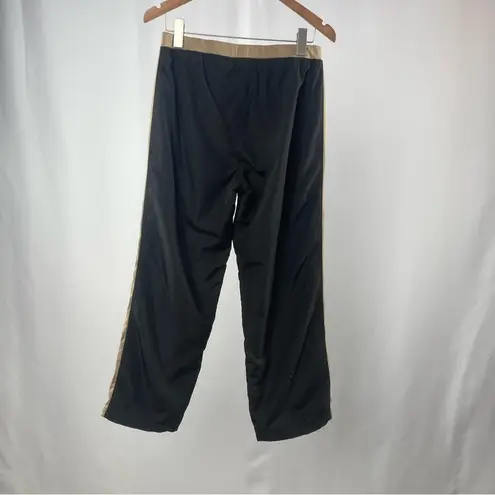 Oleg Cassini Sport Track Jacket and Pants Set in Black Tan Size Petite M/L