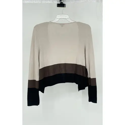 J Jill Color Block Cardigan