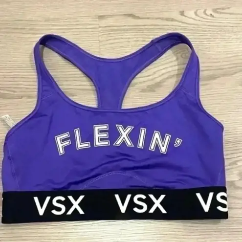 Victoria's Secret Victoria Secret VSX Sports Bra Large Flexin' Purple Sport‎ Bra