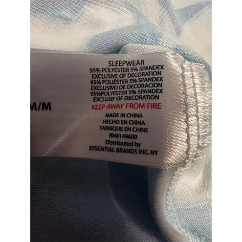 PJ Couture Women's M Blue Floral Pajama Set Size M