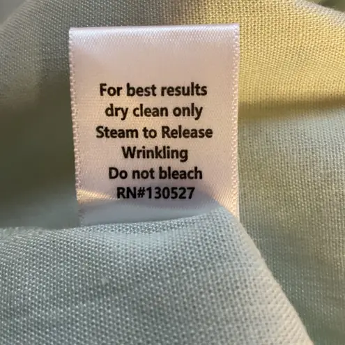 Shore Women's Short Sleeve Collared Button Down Linen Shirt Green Size S NWT Green