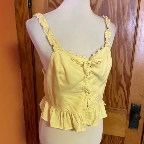 Urban Outfitters yellow feminine tank top