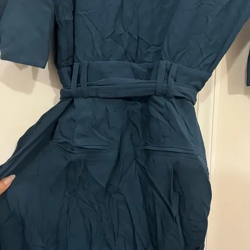 Reiss Teal Blue Freya Utility Jumpsuit Size 4 US $425