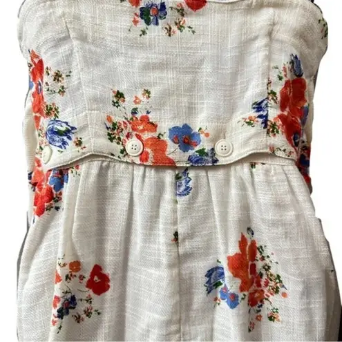 Anthropologie  Meadow Rue Floral Ingalls Tie-Waist Dress Size 6 Summer Sun‎ Dress