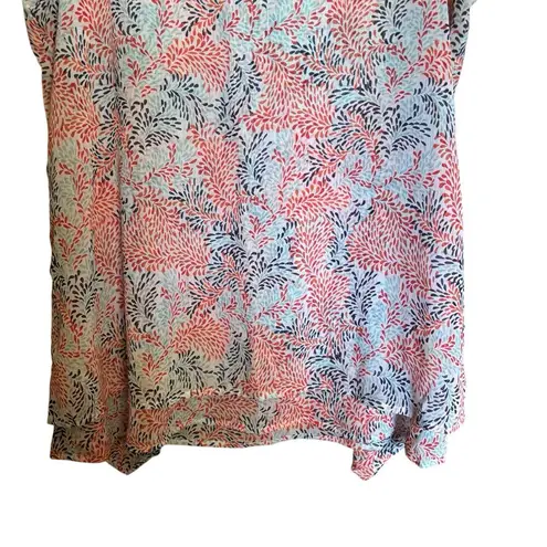 Fever Tunic Top Womens XL Multicolor Print Artsy Sleeveless Blouse