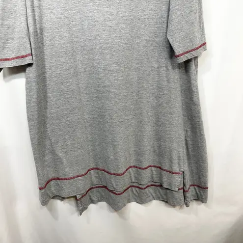 Dreams Co Roamans Plus Size 18W 20W Nightgown Gray Sleep Shirt Short Sleeve 448 Gray