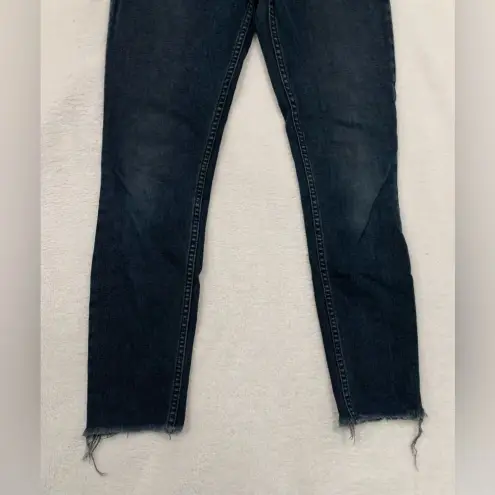 RE/DONE Originals Women’s Black High Rise Ankle Crop Button Fly Jeans- Size 27