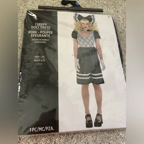New Gothic creepy doll babydoll Lace Dress Halloween costume dress only sz L/XL