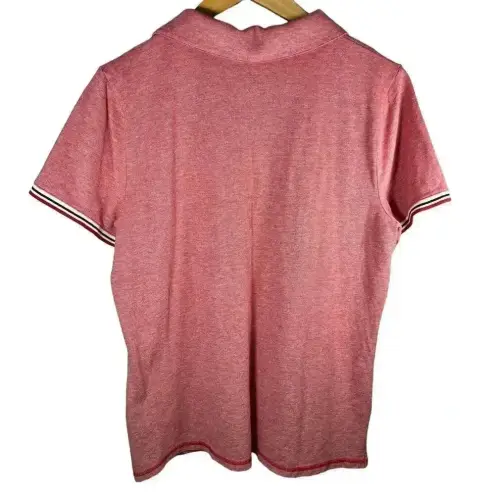 T by Talbots UPF 50 PIQUE‎ POLO SHIRT Large Red