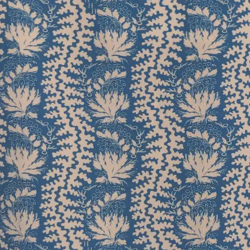 Hill House The Mirabel Skirt Trailing Vine Blue Linear Floral Poly Crepe XL New