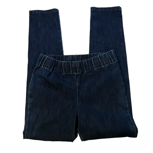 Soft Surroundings Denim Jean Legging Elastic Waist Pull On, Sz S