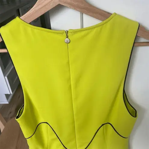 Just Cavalli Women's Yellow Fit & Flare Knee Length Dress Size 42