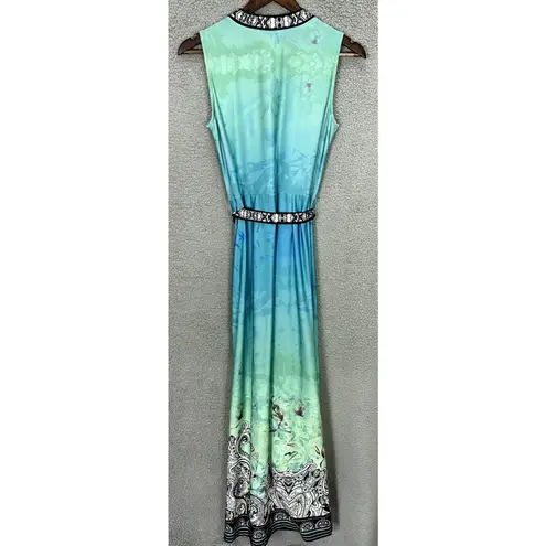 Vtg Y2K New York & Co Maxi Dress Womens XS Blue Feminine Boho Fairy Ethereal