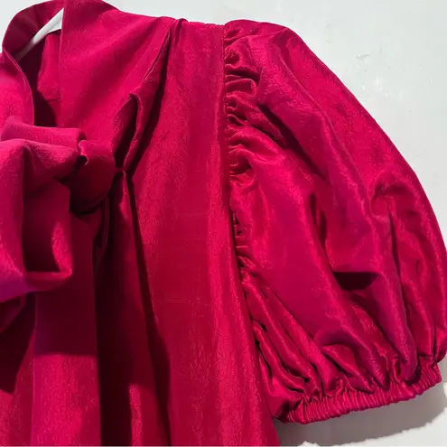 Elegant Red Dress with Bow Azeeza silk dress : Box OW6 Size XS