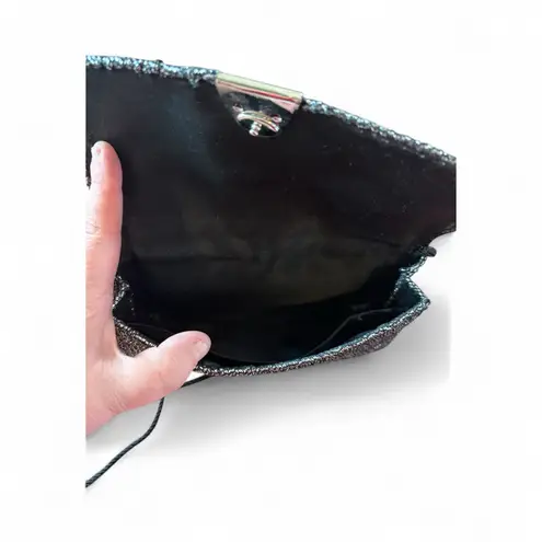 Vintage Mesh Evening Crossbody Bag Black