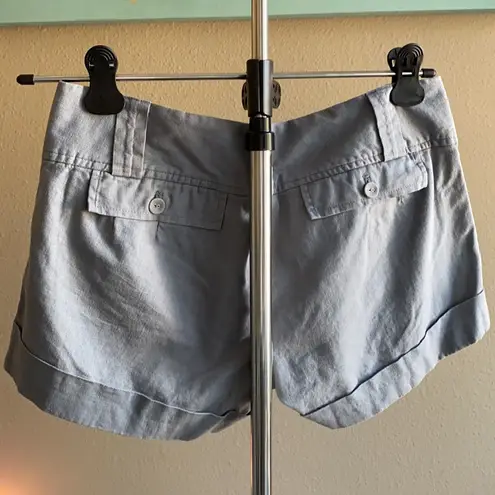 Rubbish Linen grey shorts junior’s Women’s size 7 gray coastal nautical neutral minimal