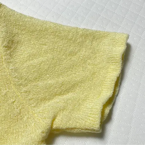 Emily Rose Vintage Y2K Butter Yellow Knit Top Women’s size large