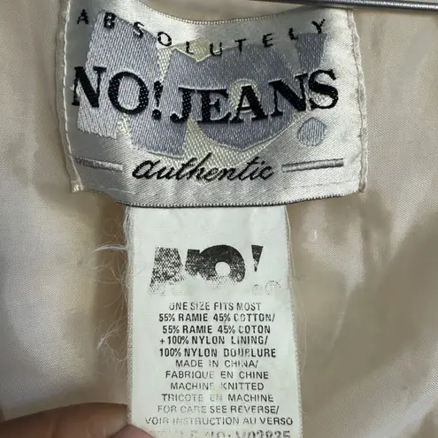 NY Jeans Absolutely No! Jeans Vintage Cardigan Embroidered Grandma Core Sweater One Size