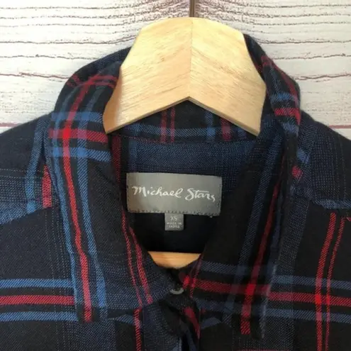 Michael Stars Anthropologie Plaid Relaxed Fit Boyfriend Flannel XS