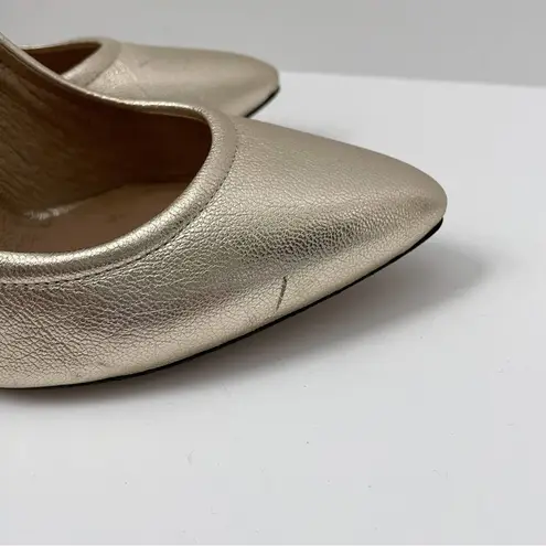 IRO Stiletto Heels Size 36 Paris Designer gold metallic buttery leather