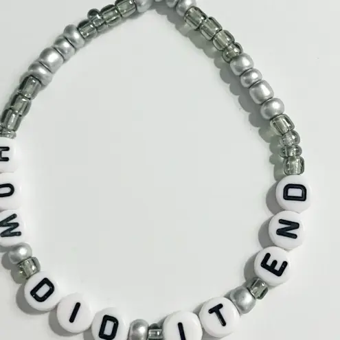 Taylor Swift Eras Tour Friendship Bracelet How Did It End TTPD White