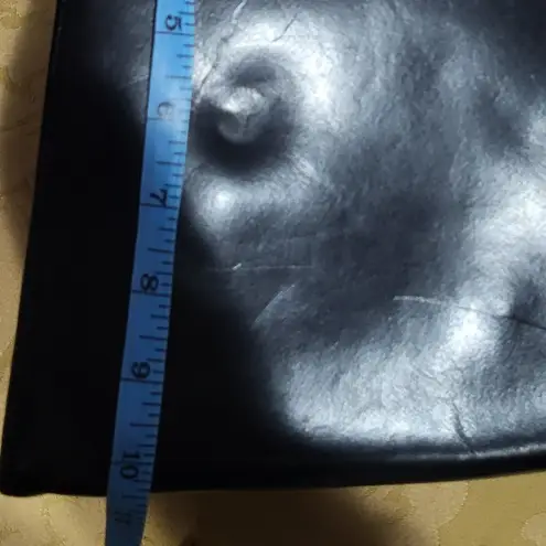 Sleek Black Leather Backpack