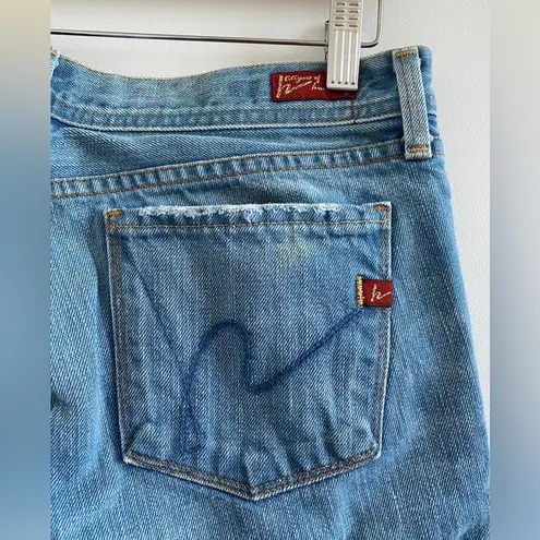 Citizens of Humanity  Blue Ingrid Low Waist Flair Jeans Size 29