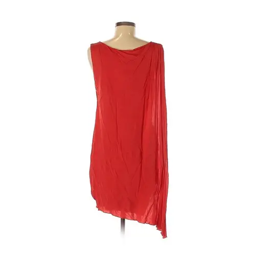 2011 VERSACE for H&M Grecian Red Shift Toga Dress With Cape